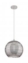 Innovations Lighting 434-1P-SN-G1213-10SM - Crown Point - 1 Light - 10 inch - Satin Nickel - Pendant