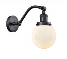 Innovations Lighting 515-1W-BK-G201-6 - Beacon - 1 Light - 6 inch - Matte Black - Adjustable Sconce