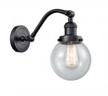 Innovations Lighting 515-1W-BK-G204-6 - Beacon - 1 Light - 6 inch - Matte Black - Adjustable Sconce