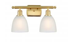 Innovations Lighting 516-2W-SG-G381 - Castile - 2 Light - 16 inch - Satin Gold - Bath Vanity Light