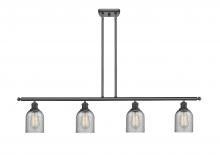 Innovations Lighting 516-4I-BK-G257 - Caledonia - 4 Light - 48 inch - Matte Black - Cord hung - Island Light