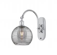 Innovations Lighting 518-1W-PC-G1213-8SM - Athens Deco Swirl - 1 Light - 8 inch - Polished Chrome - Adjustable Swing Arm