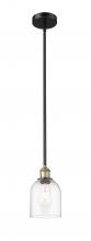 Innovations Lighting 616-1S-BAB-G558-6CL - Bella - 1 Light - 6 inch - Black Antique Brass - Cord hung - Mini Pendant