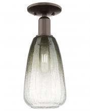 Innovations Lighting 716-1C-OB-G480-6SL - Brookhaven Almond - 1 Light - 6 inch - Oil Rubbed Bronze - Semi-Flush Mount