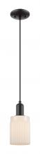 Innovations Lighting 716-1P-BK-G341 - Hadley - 1 Light - 5 inch - Matte Black - Cord hung - Mini Pendant