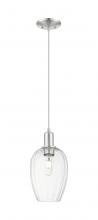 Innovations Lighting 716-1P-SN-G457-6CL - Preston Flute - 1 Light - 6 inch - Brushed Satin Nickel - Cord hung - Mini Pendant