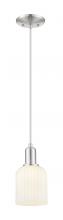 Innovations Lighting 716-1P-SN-G559-5GWH - Bridal Veil - 1 Light - 6 inch - Brushed Satin Nickel - Cord hung - Mini Pendant