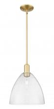 Innovations Lighting 716-1S-SG-GBD-124 - Bristol - 1 Light - 12 inch - Satin Gold - Stem hung - Mini Pendant