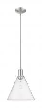 Innovations Lighting 716-1S-SN-GBC-122 - Berkshire Glass - 1 Light - 12 inch - Brushed Satin Nickel - Stem hung - Mini Pendant
