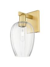 Innovations Lighting 716-1W-SG-G457-6CL - Preston Flute - 1 Light - 6 inch - Satin Gold - Sconce