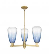 Innovations Lighting 716-3CR-BB-G480-6SB - Brookhaven Almond - 3 Light - 18 inch - Brushed Brass - Flush Mount