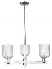 Innovations Lighting 716-3CR-PC-G559-5SDY - Bridal Veil - 3 Light - 18 inch - Polished Chrome - Flush Mount