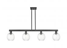 Innovations Lighting 716-4I-BK-G458-7CL - Preston Globe - 4 Light - 48 inch - Matte Black - Cord hung - Island Light