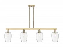 Innovations Lighting 716-4I-CB-G457-6CL - Preston Flute - 4 Light - 48 inch - Champagne Bronze - Cord hung - Island Light