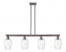 Innovations Lighting 716-4I-OB-G457-6CL - Preston Flute - 4 Light - 48 inch - Oil Rubbed Bronze - Cord hung - Island Light