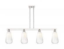 Innovations Lighting 716-4I-PN-G480-6OP - Brookhaven Almond - 4 Light - 48 inch - Polished Nickel - Cord hung - Island Light