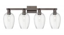 Innovations Lighting 716-4W-OB-G457-6CL - Preston Flute - 4 Light - 36 inch - Oil Rubbed Bronze - Bath Vanity Light