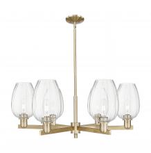 Innovations Lighting 716-6CR-CB-G457-6CL - Preston - 6 Light - 24 inch - Satin Nickel - Chandelier