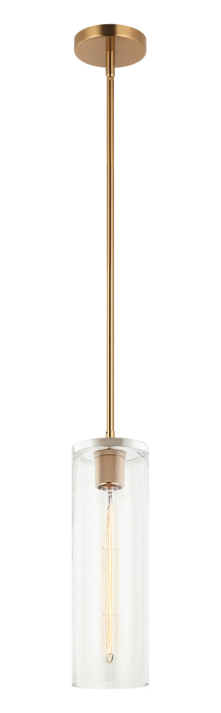 Lincoln Aged Gold Brass Pendant