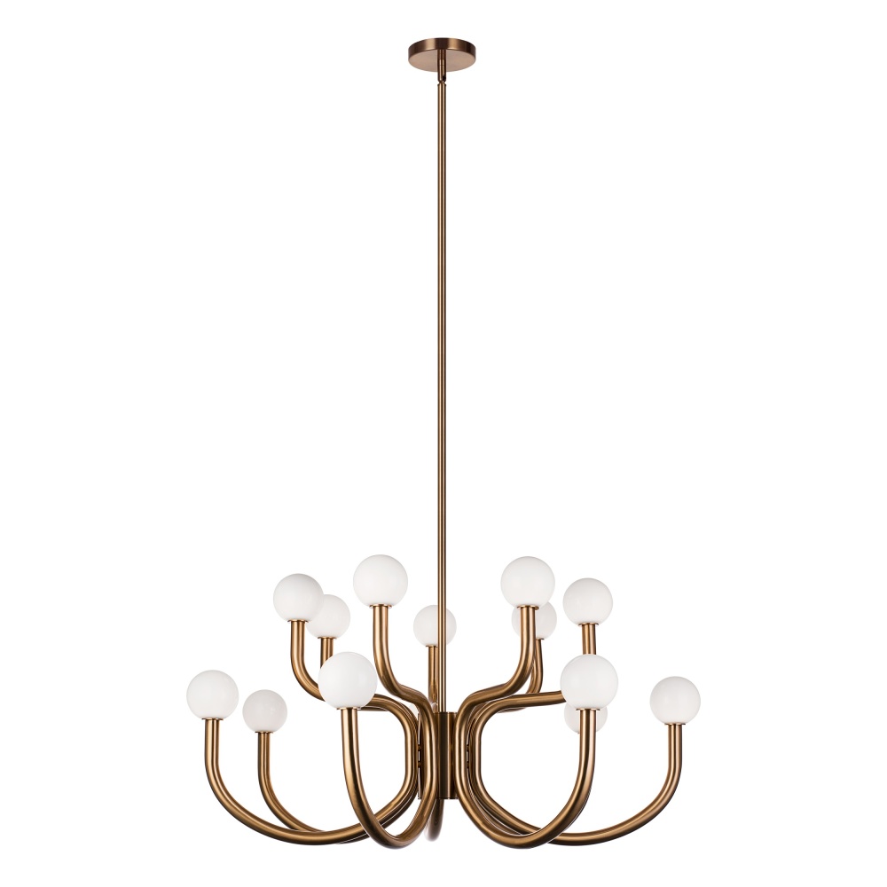 Joelle Aged Gold Brass Pendant