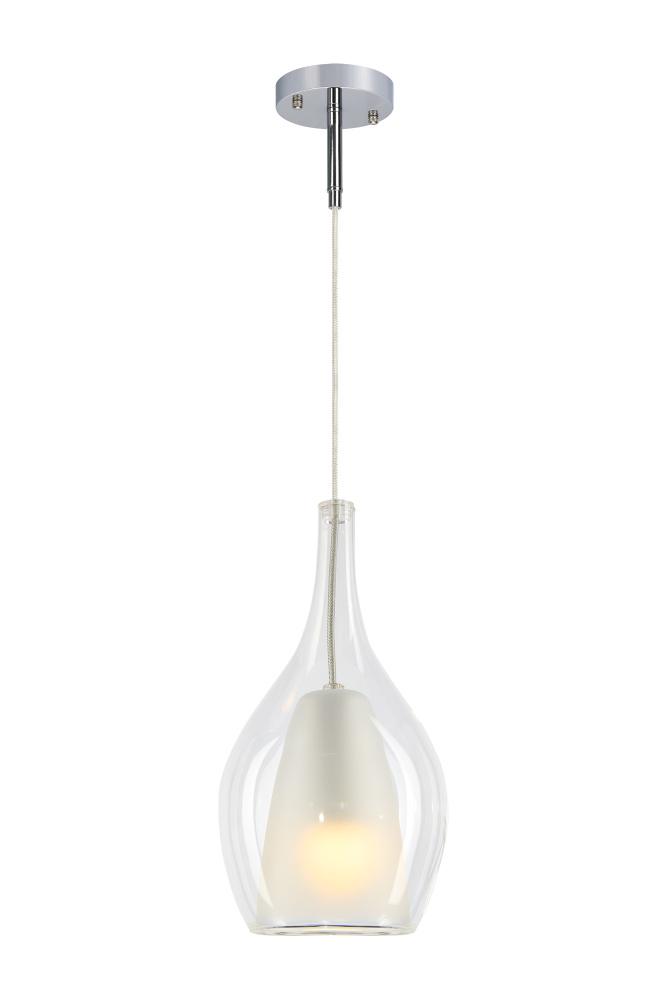 Jericho Black and Chrome Pendant