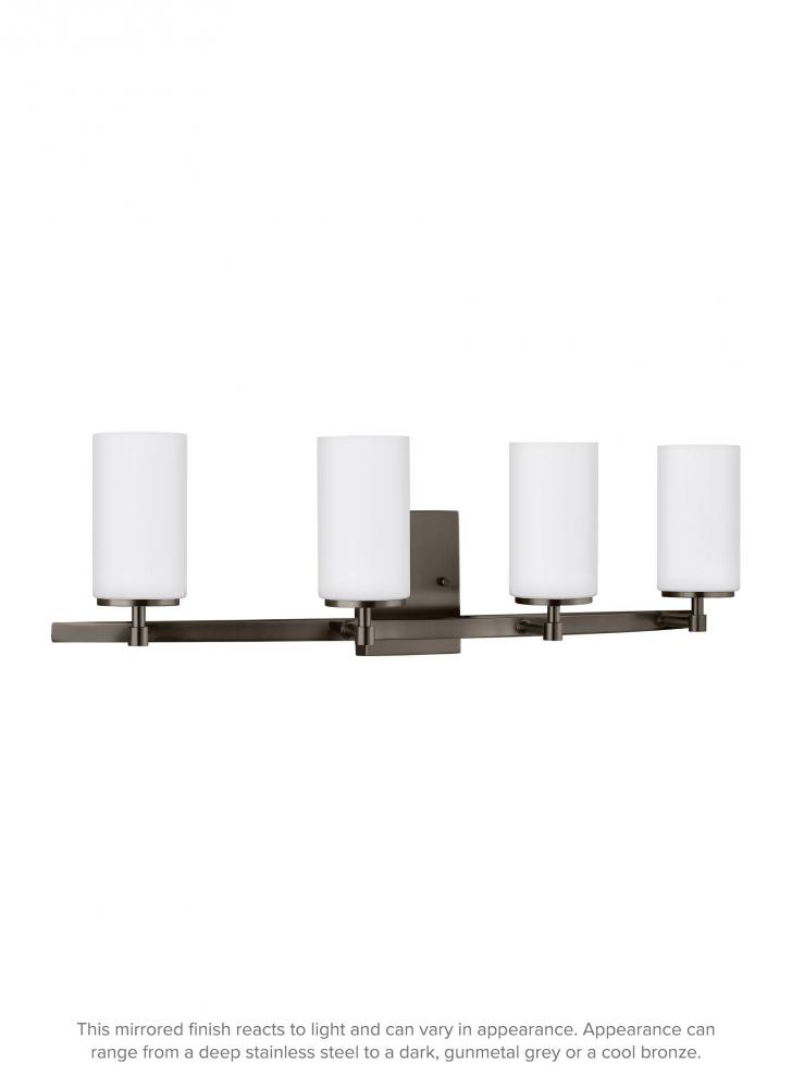 Alturas contemporary 4-light indoor dimmable bath vanity wall sconce in  brushed oil rubbed bronze fi A1KAP Galleria