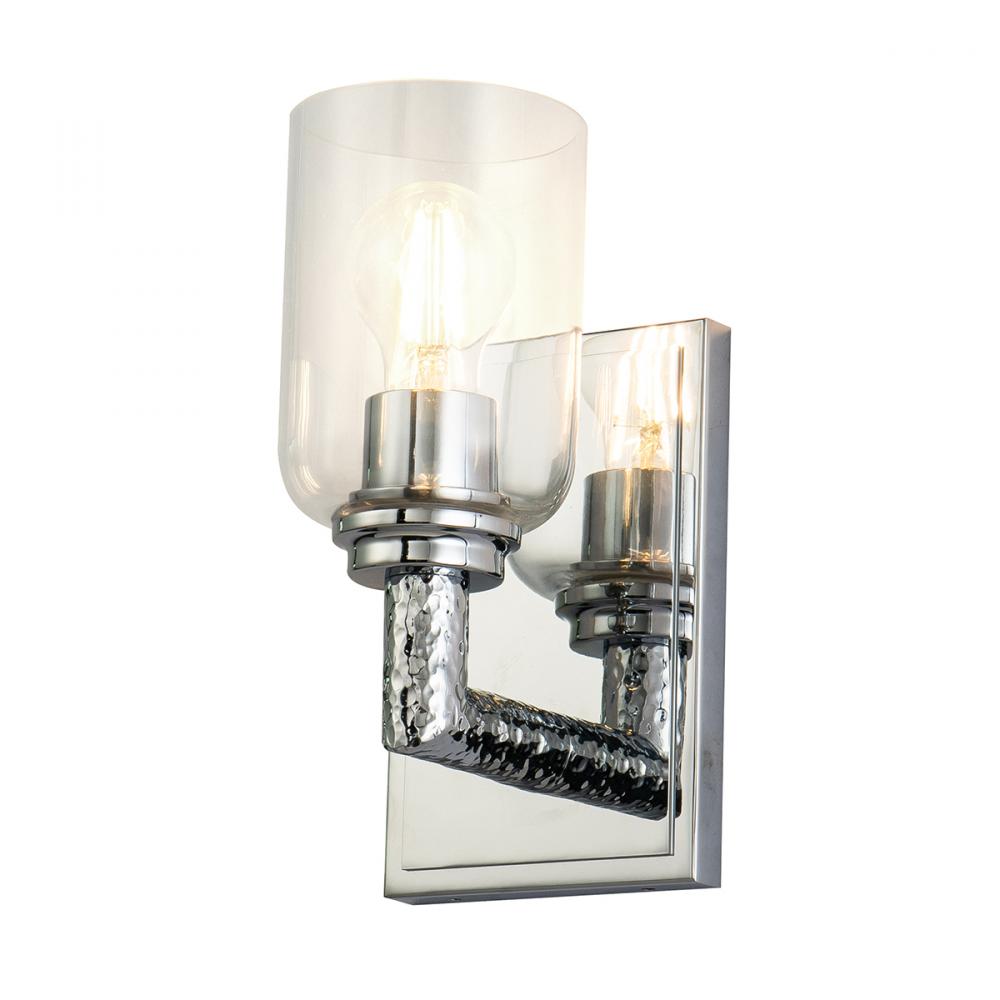Rampart 1 Light Wall Sconce in Polished Chrome