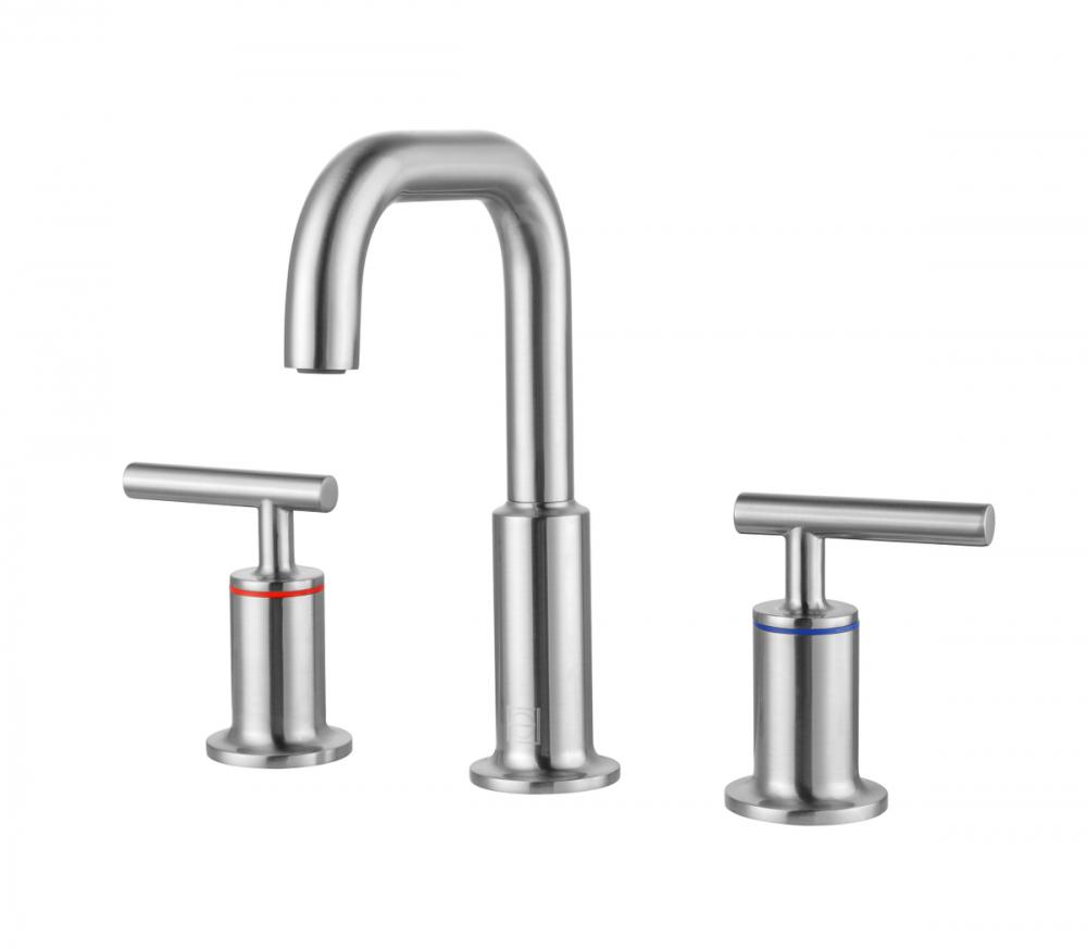 Vanity Faucet 1‘-0 3/16" × 8 7/16"  × 6 5/8" brushed nickel