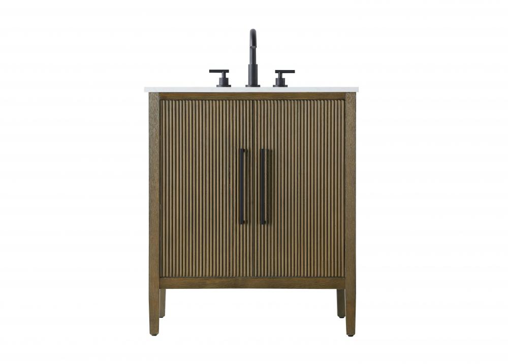 Vanity Cabinet 2Dr 30x21.5x35 Hazel Oak